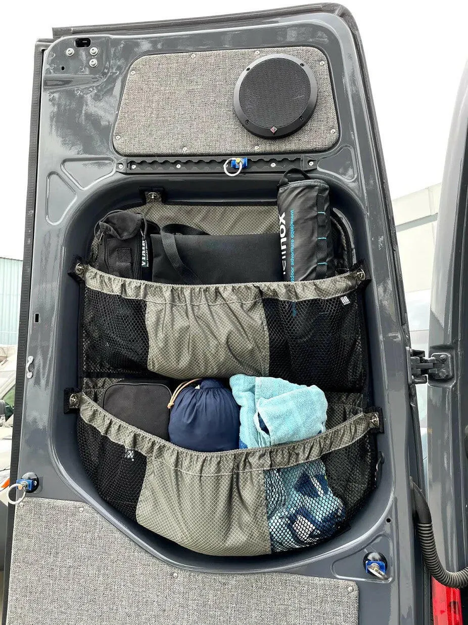 2019  SPRINTER VAN FABRIC - REAR DOOR WINDOW MULTI COMPARTMENT STUFF BAG