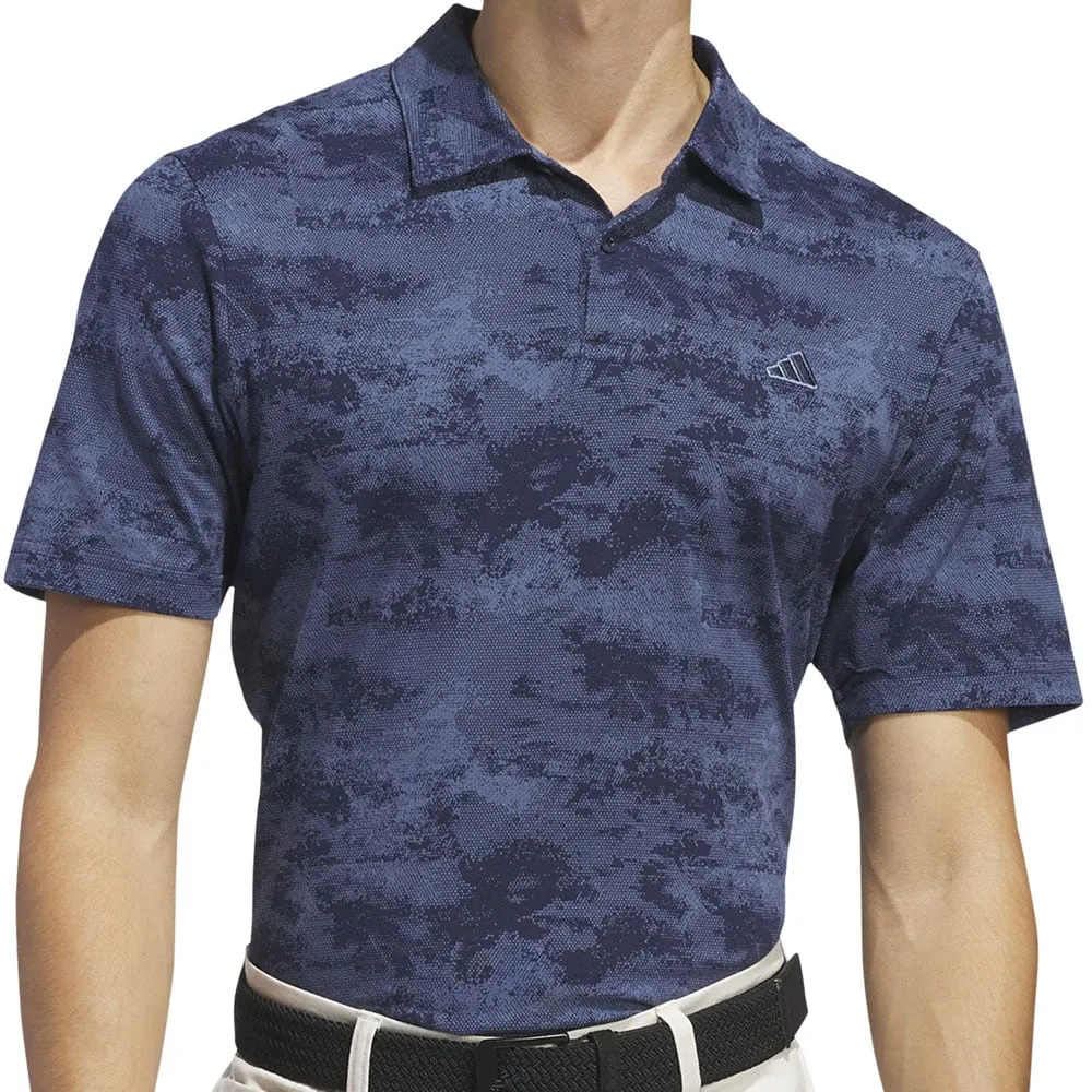 adidas Go-To Print Polo Shirt - Collegiate Navy