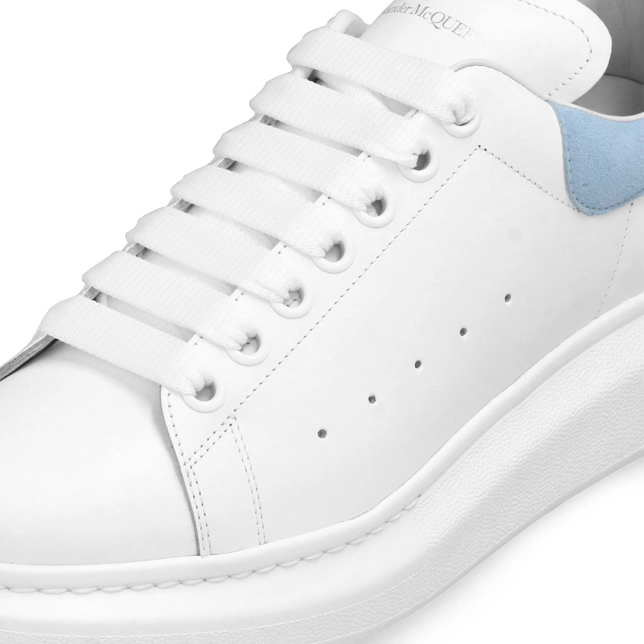 Alexander Mcqueen Raised Sole White Blue Sneaker