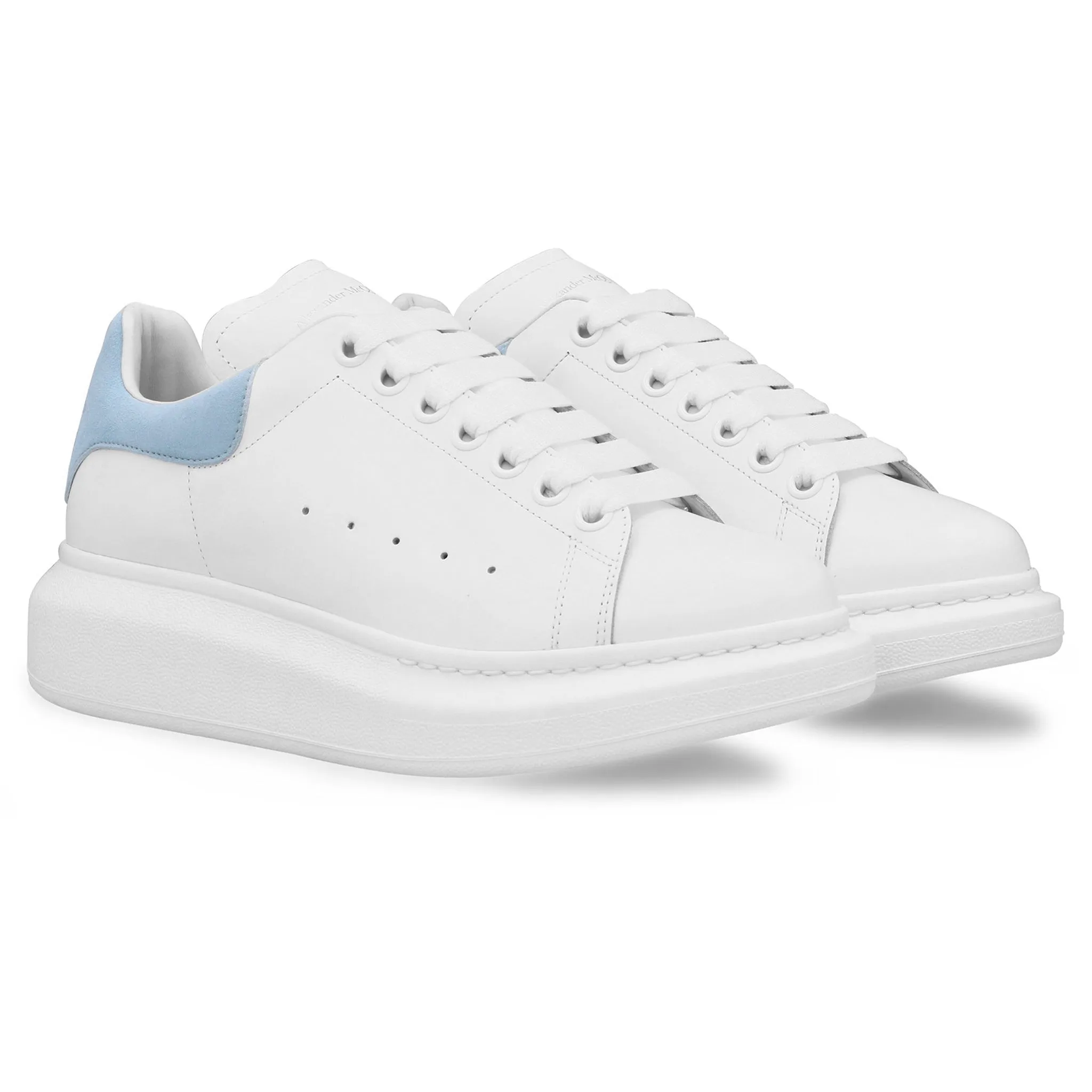 Alexander Mcqueen Raised Sole White Blue Sneaker