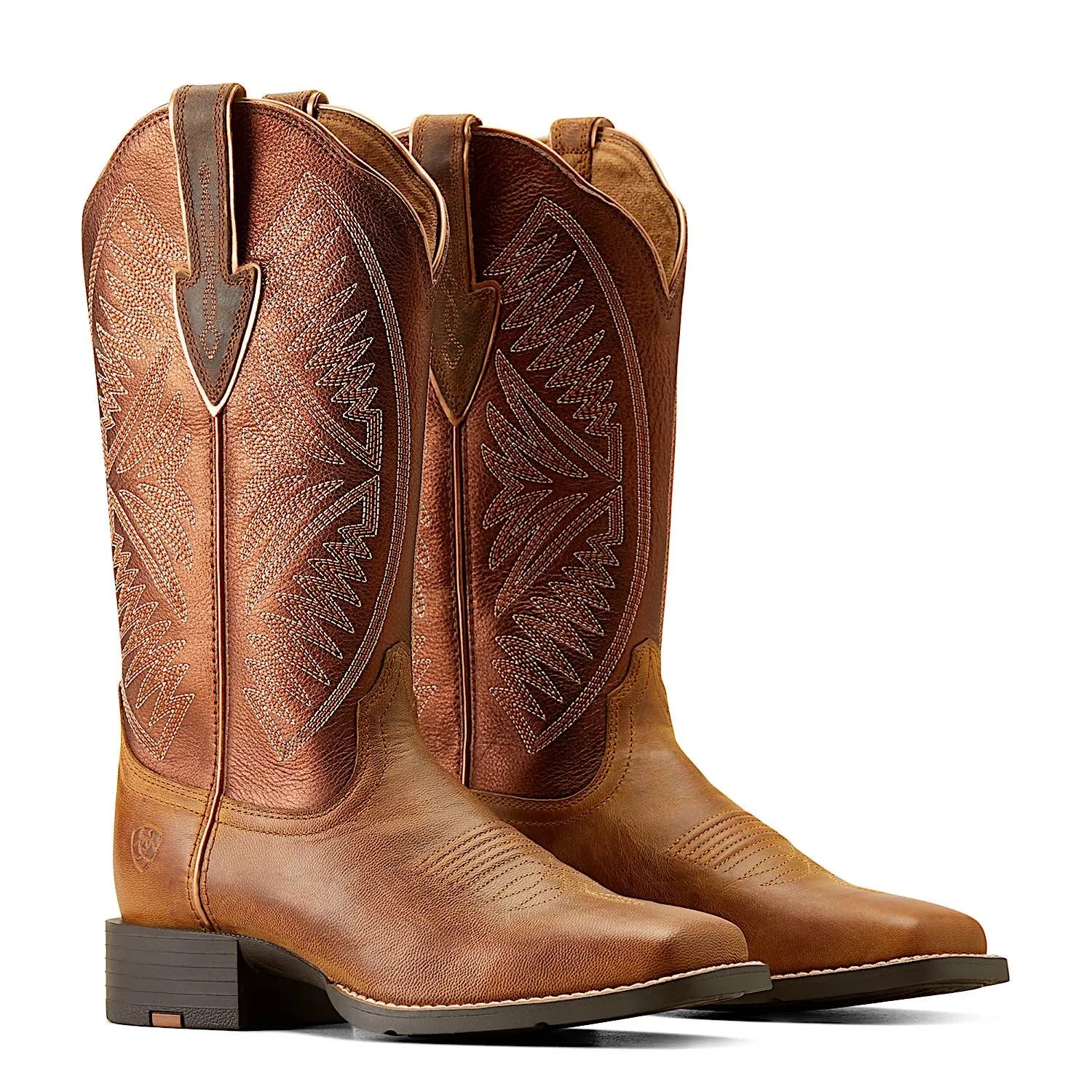 Ariat Womens Round Up Ruidoso Cedar Pearl / Burnished Chestnut