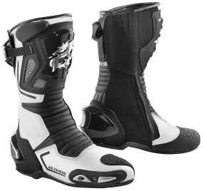 Arlen Ness Sugello Motorcycle Boots, Black/White