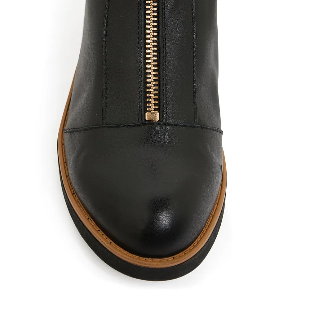 Beaumont Boot in Black Leather