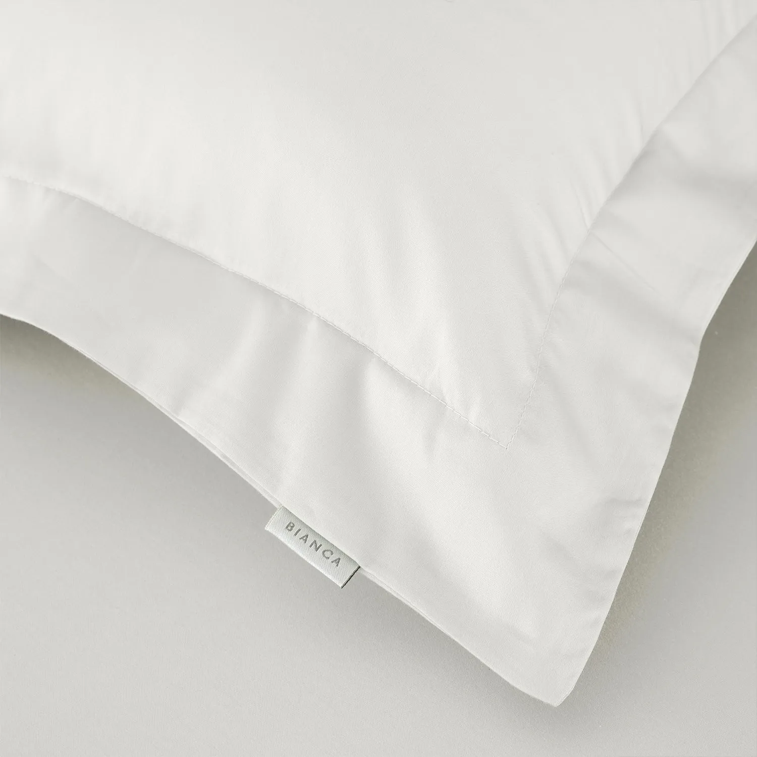 Bianca Cream 400TC Cotton Sateen Oxford Pillowcase Pair