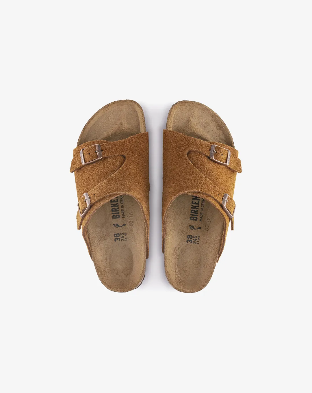 Birkenstock Zürich Suede Leather Sandal "Brown"