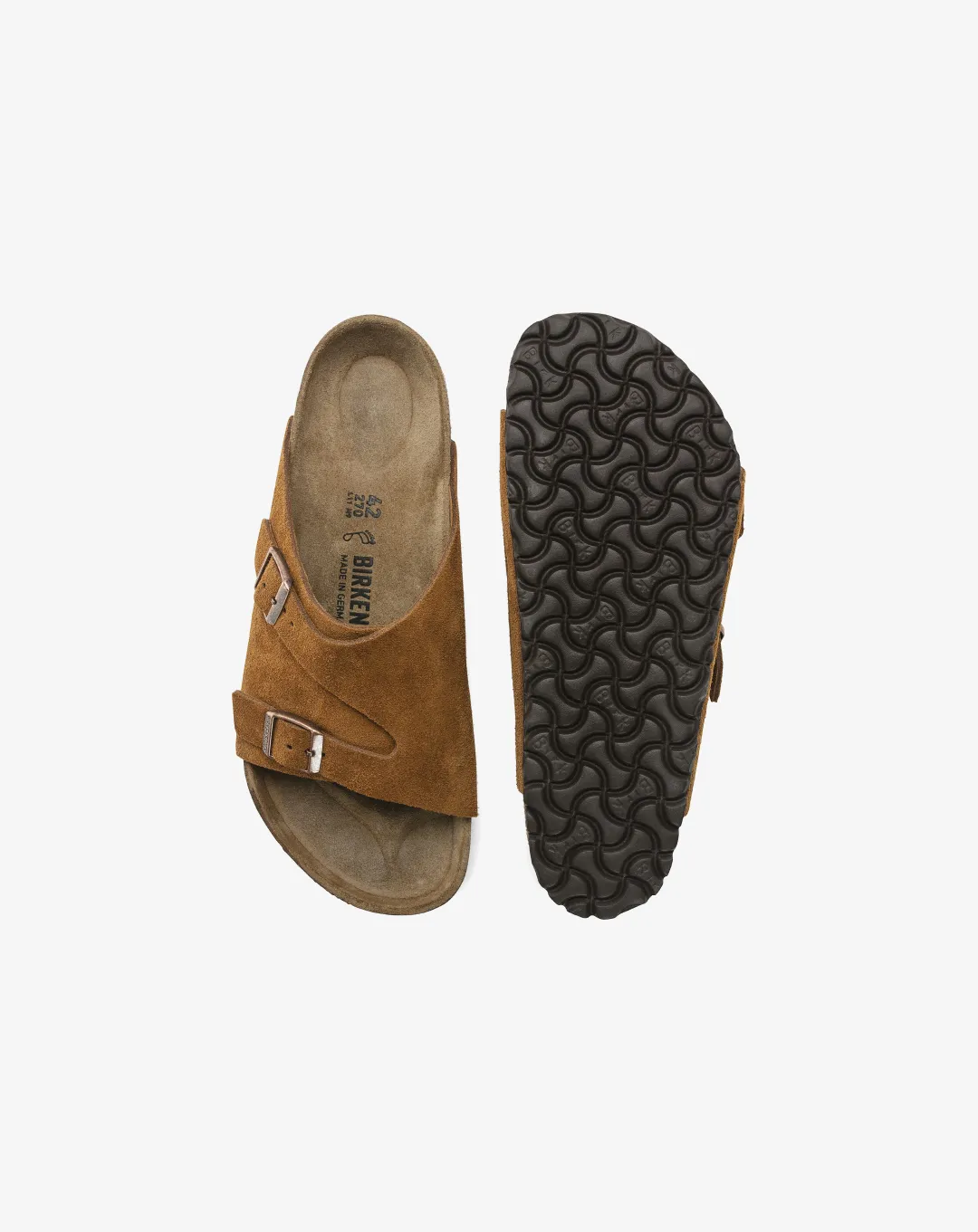 Birkenstock Zürich Suede Leather Sandal "Brown"