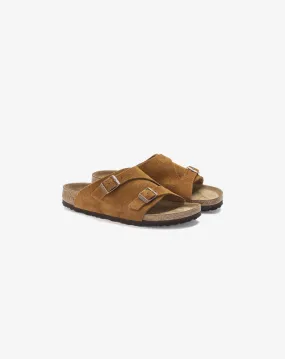 Birkenstock Zürich Suede Leather Sandal "Brown"