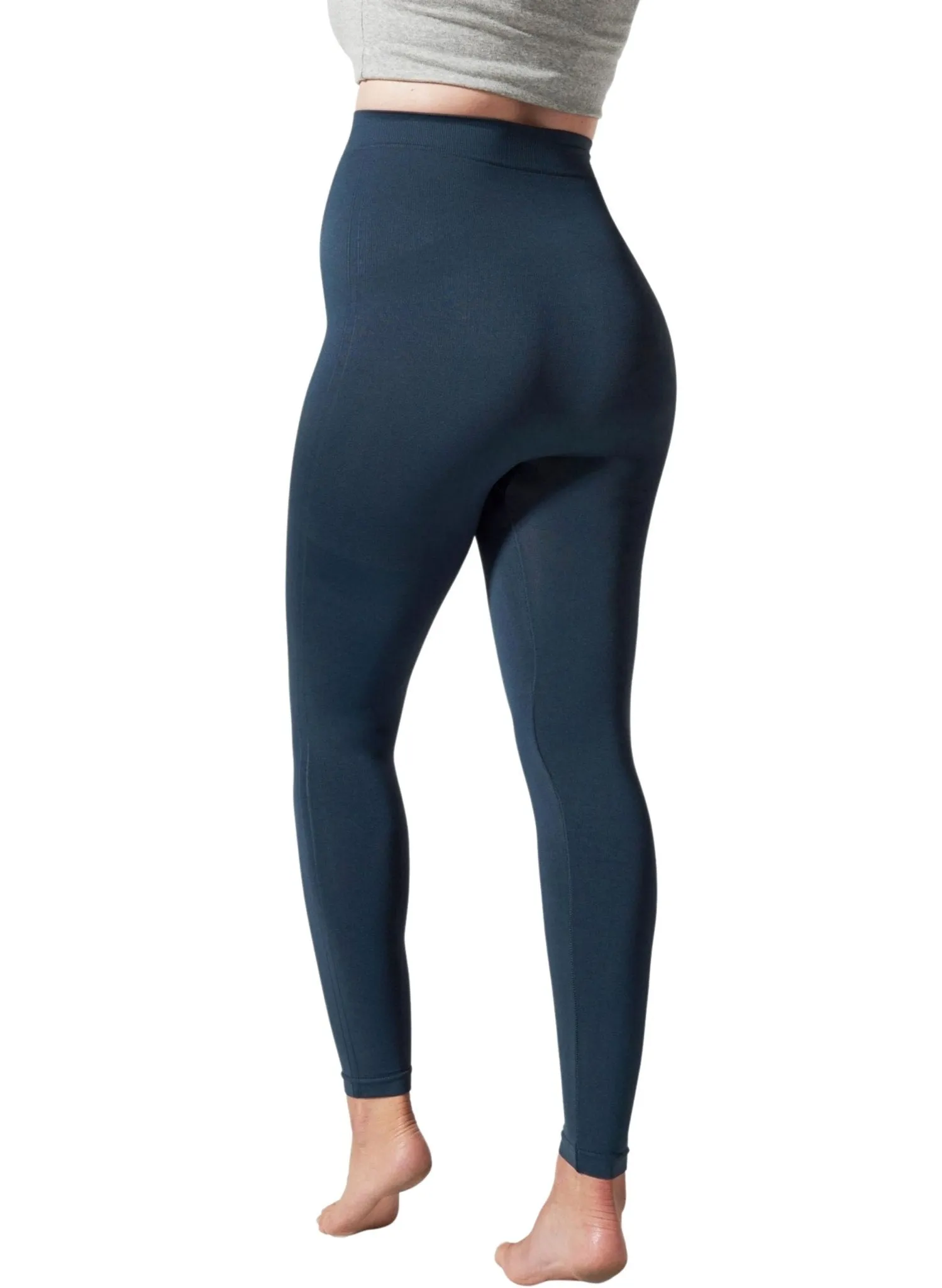 BLANQI Maternity Belly Support Leggings - Storm Blue