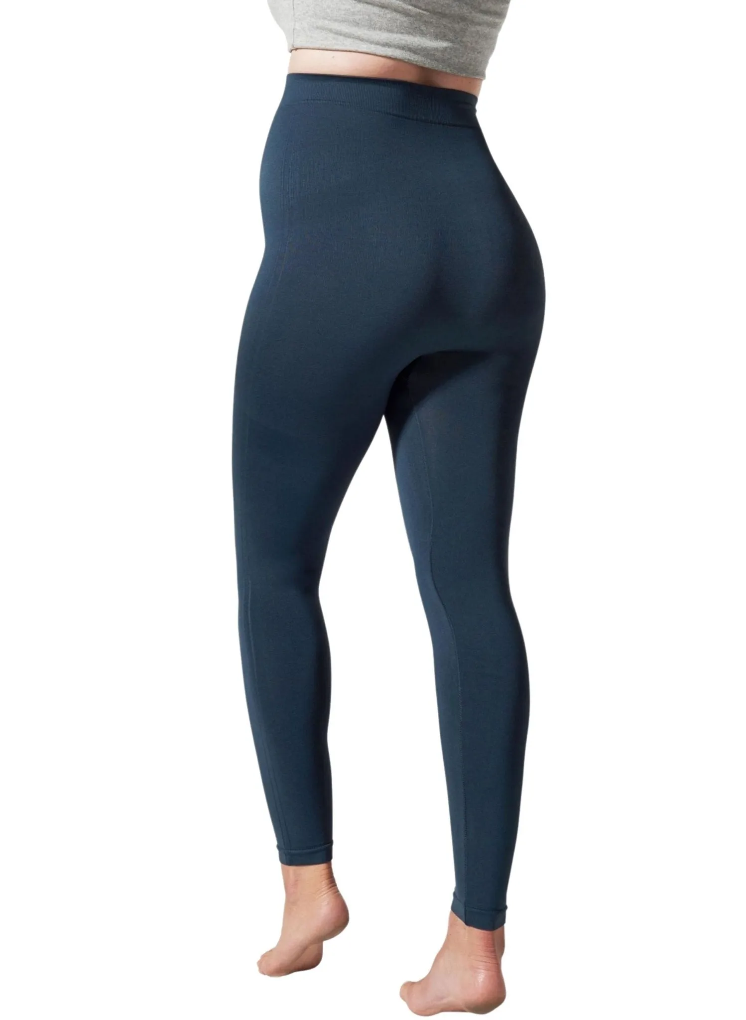 BLANQI Maternity Belly Support Leggings - Storm Blue