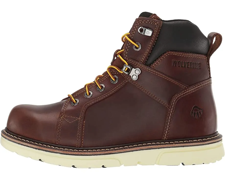 Boots 6" I-90 Durashocks Soft Toe Wedge Wolverine, brown