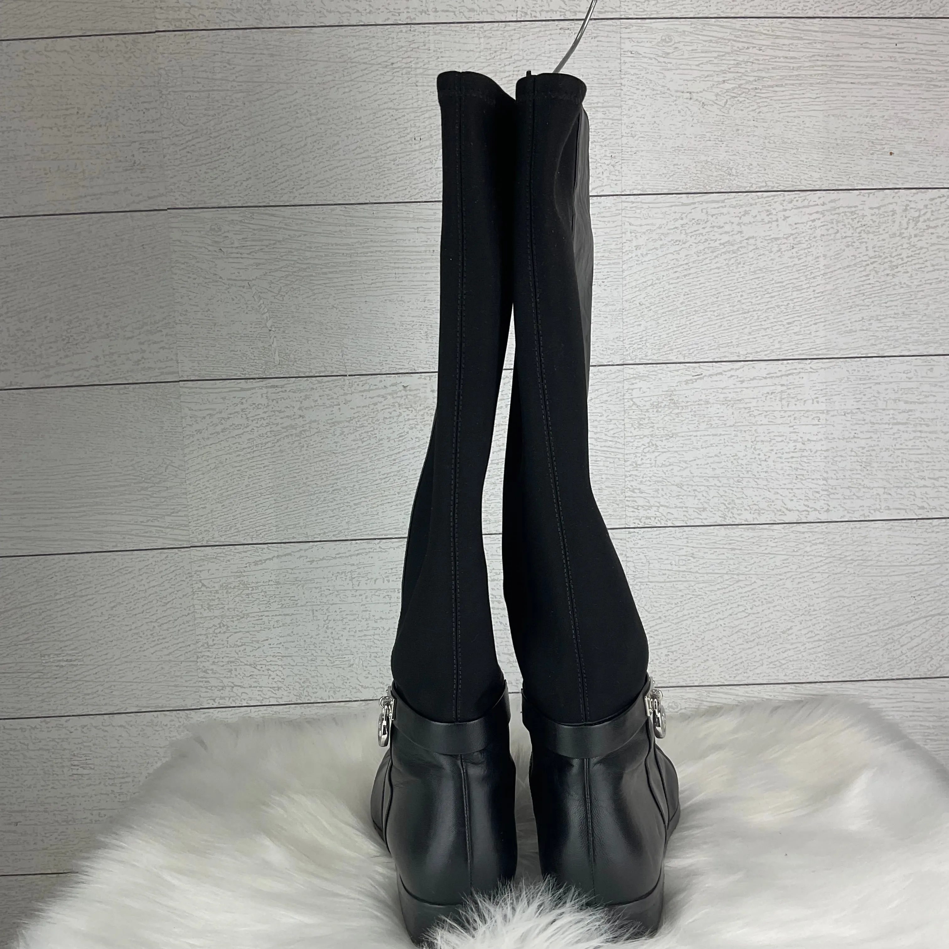 Boots Designer By Michael Kors In Black, Size: 8.5