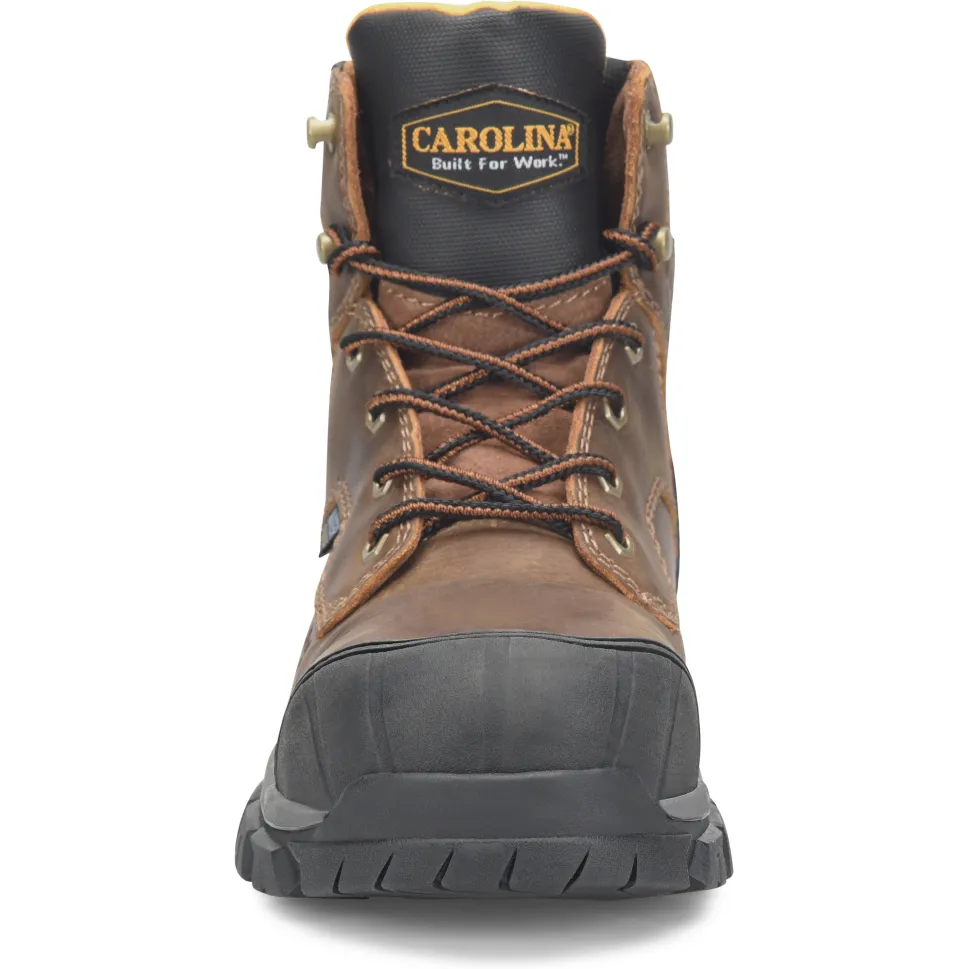 Carolina Men's Falcon 6" Steel Toe Lo WP Work Boot -Brown- CA3590