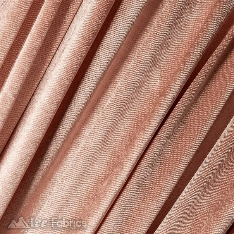 Casino 4 Way Stretch Satin Fabric Shiny Blush Silky Spandex