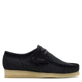 Clarks Men's Wallabee in Black Mesh