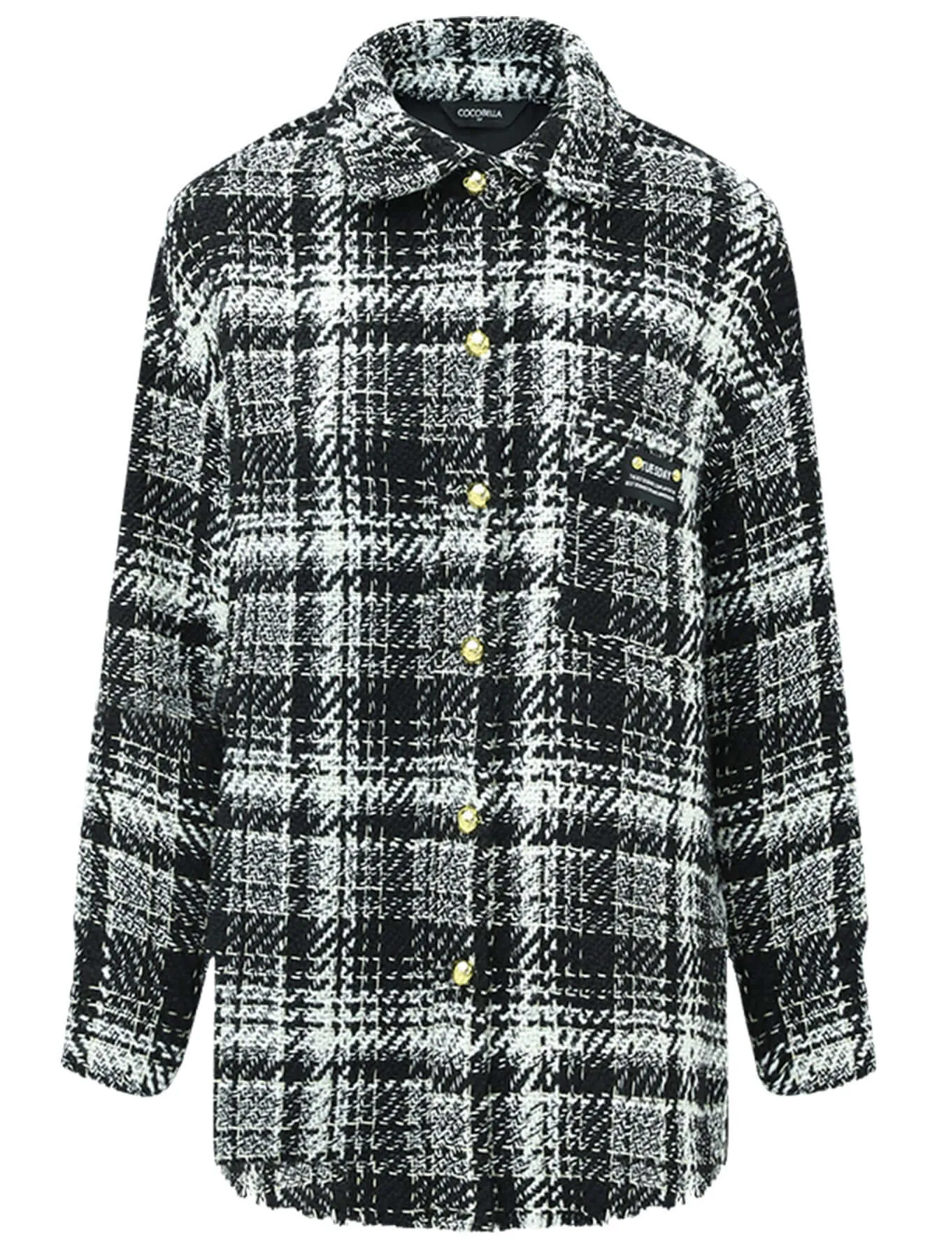 Classic Tweed Checkered Coat