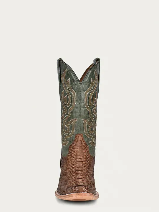 CORRAL MENS BROWN GREEN PYTHON BOOT A4287