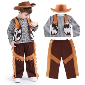 Cowboy Costume Boy Dress Up Clothes Role Play Outfit