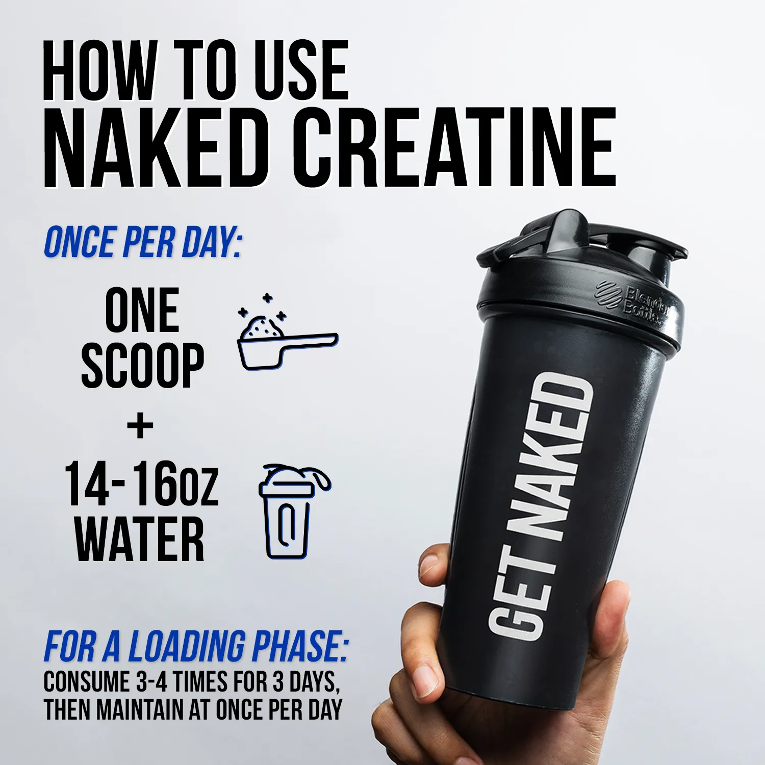 Creatine Monohydrate Powder 500g | Naked Creatine - 1.1LB