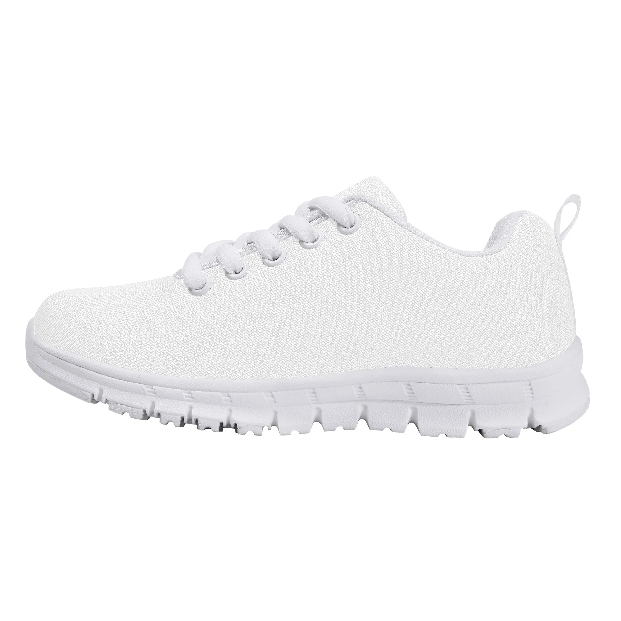 Customizable Kids Running Shoes - White