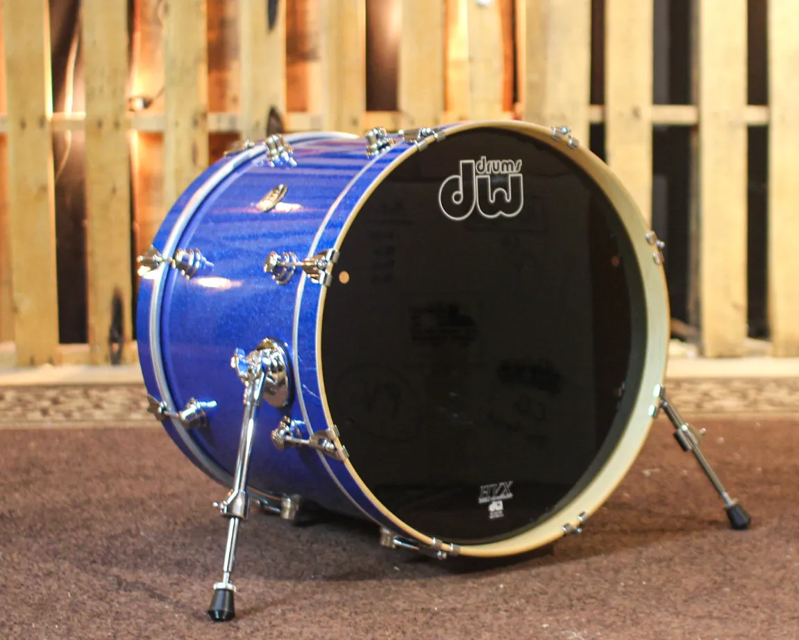 DW Performance Blue Sparkle Bass Drum - 16x20