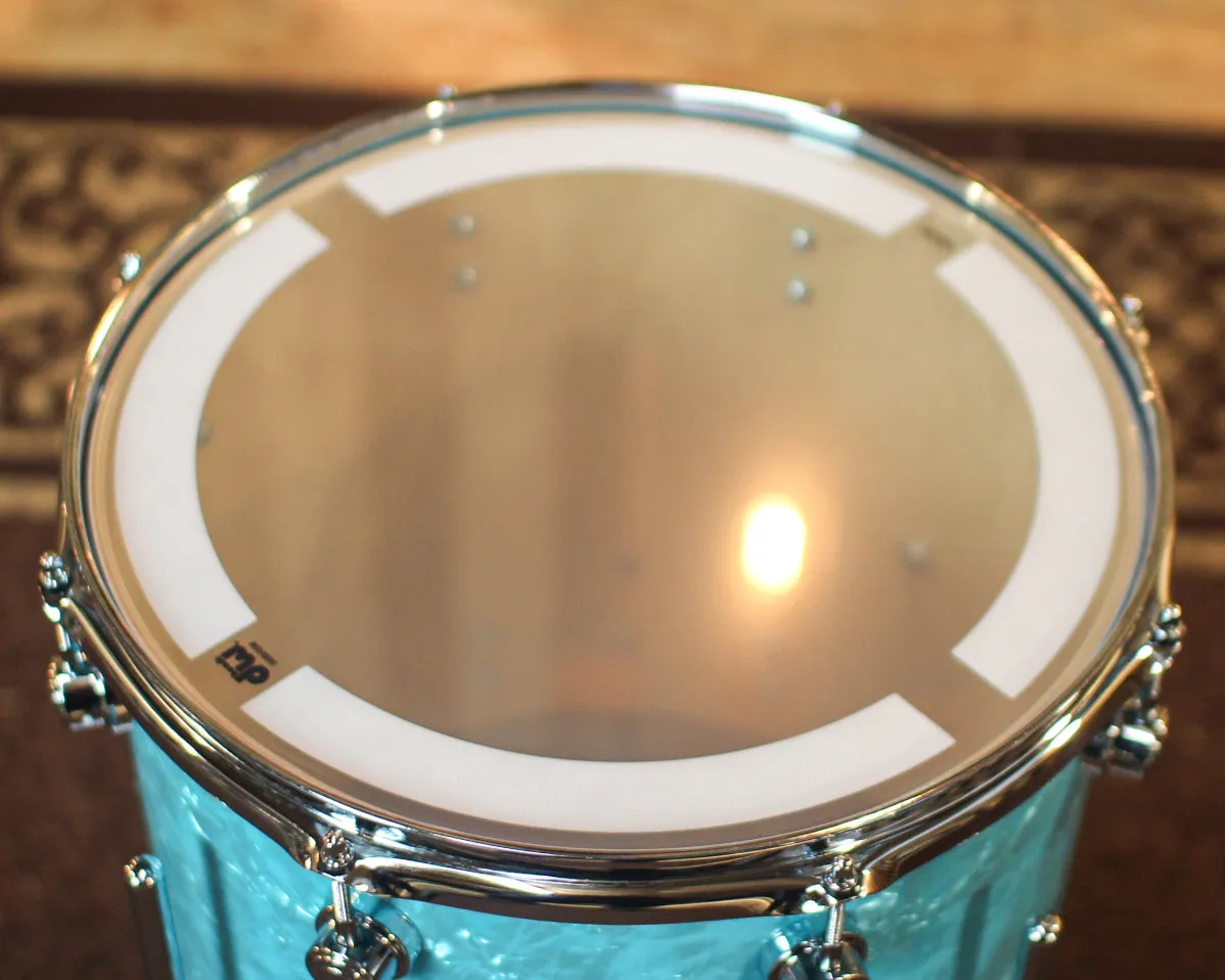 DW Performance Seafoam Marine Floor Tom - 14x14