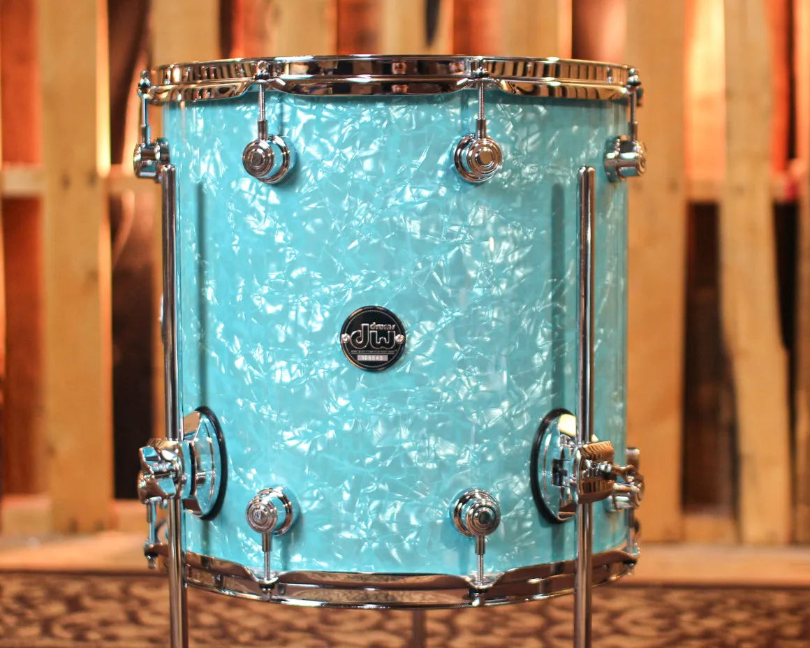 DW Performance Seafoam Marine Floor Tom - 14x14