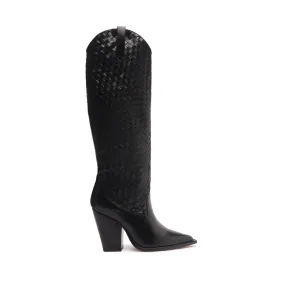 Ella Woven Atanado Leather Boot