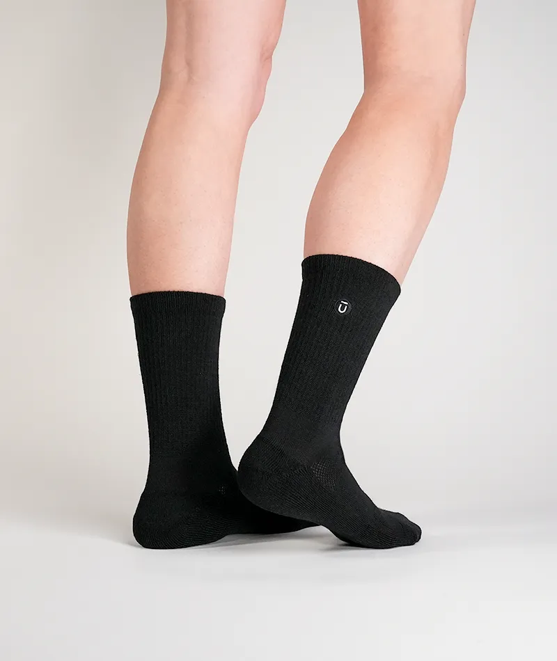 Everyday Merino Crew Socks Black 3-Pack