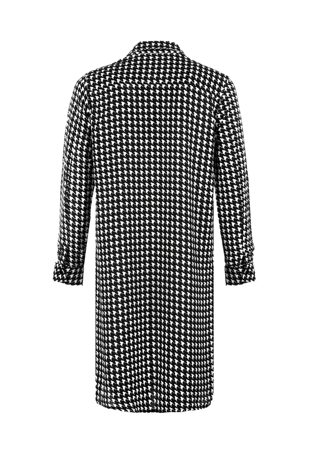 FATALE HOUNDSTOOTH SHIRT DRESS