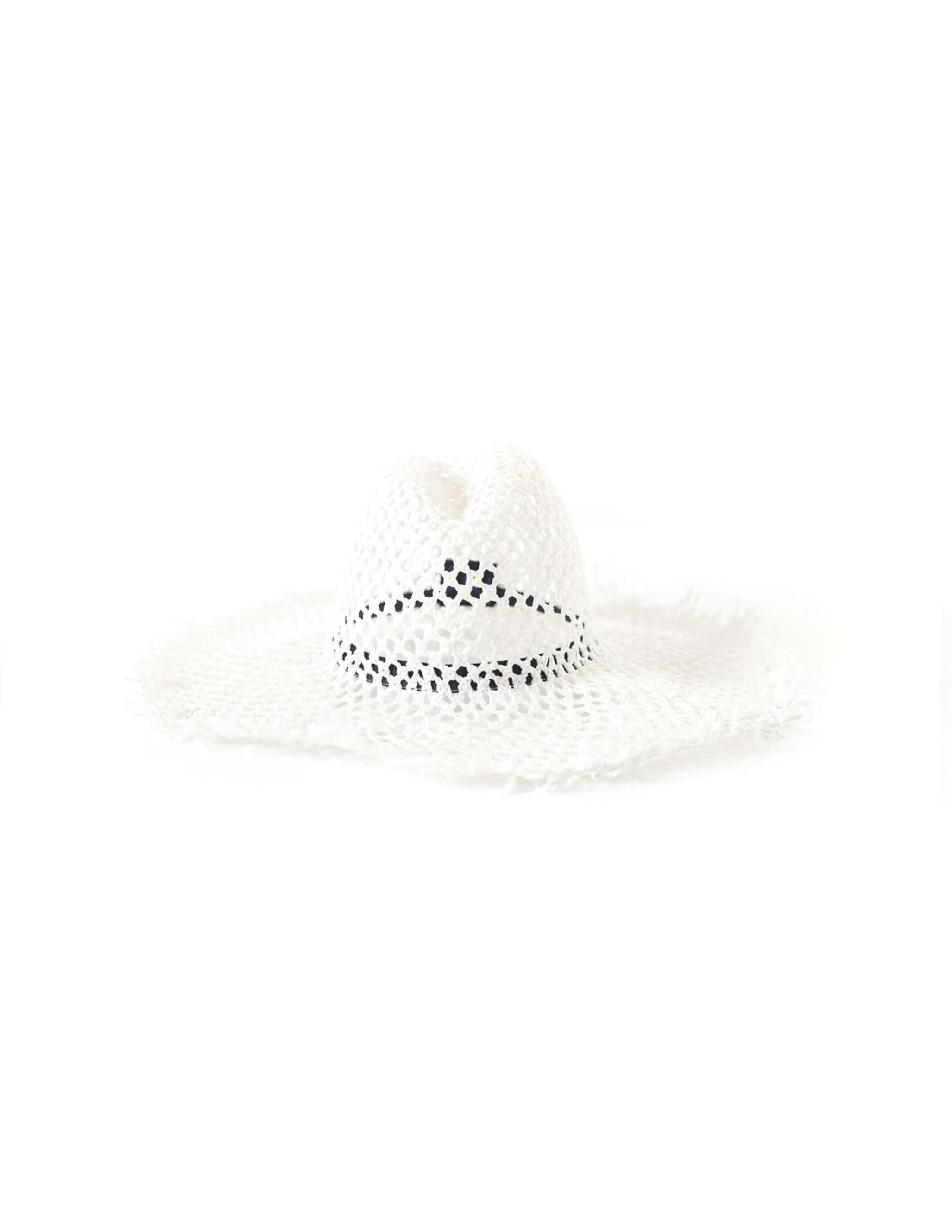 Fedora Straw | White