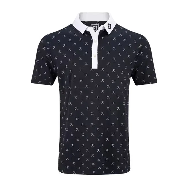 FootJoy Stretch Pique Golf Print Polo