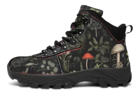 Foraging Outdoor Boots - Water Resistant Vegan Leather Trekking Shoes with Durable Soles