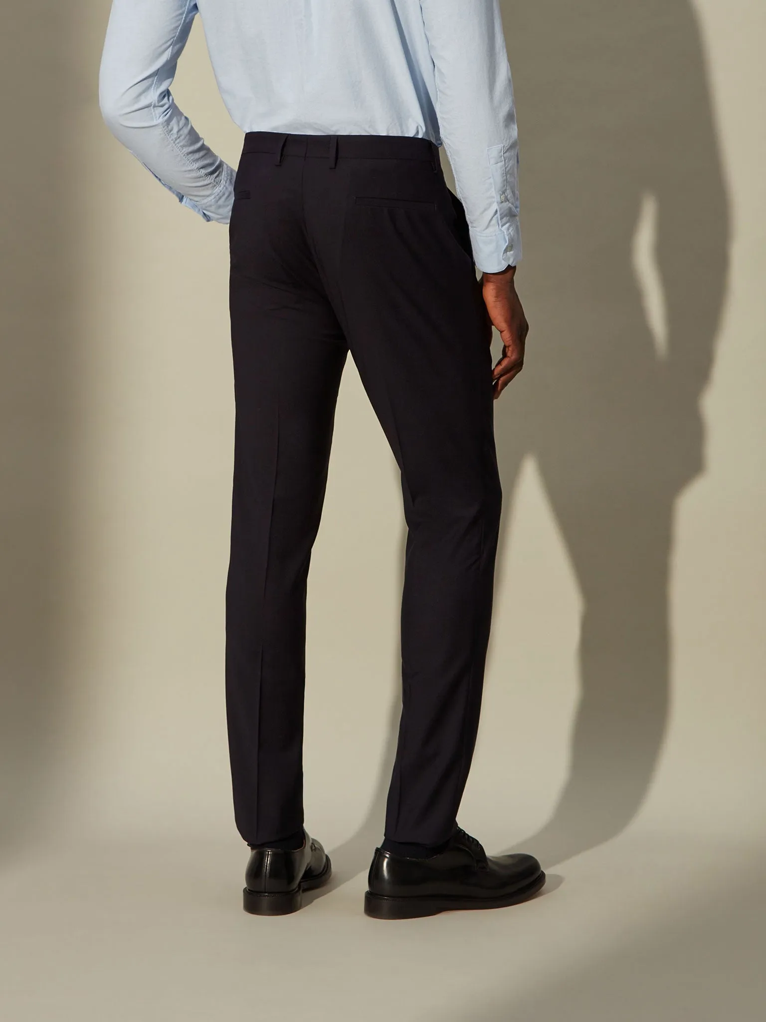 Four Season Wool Travel Trouser - Nordic Blue