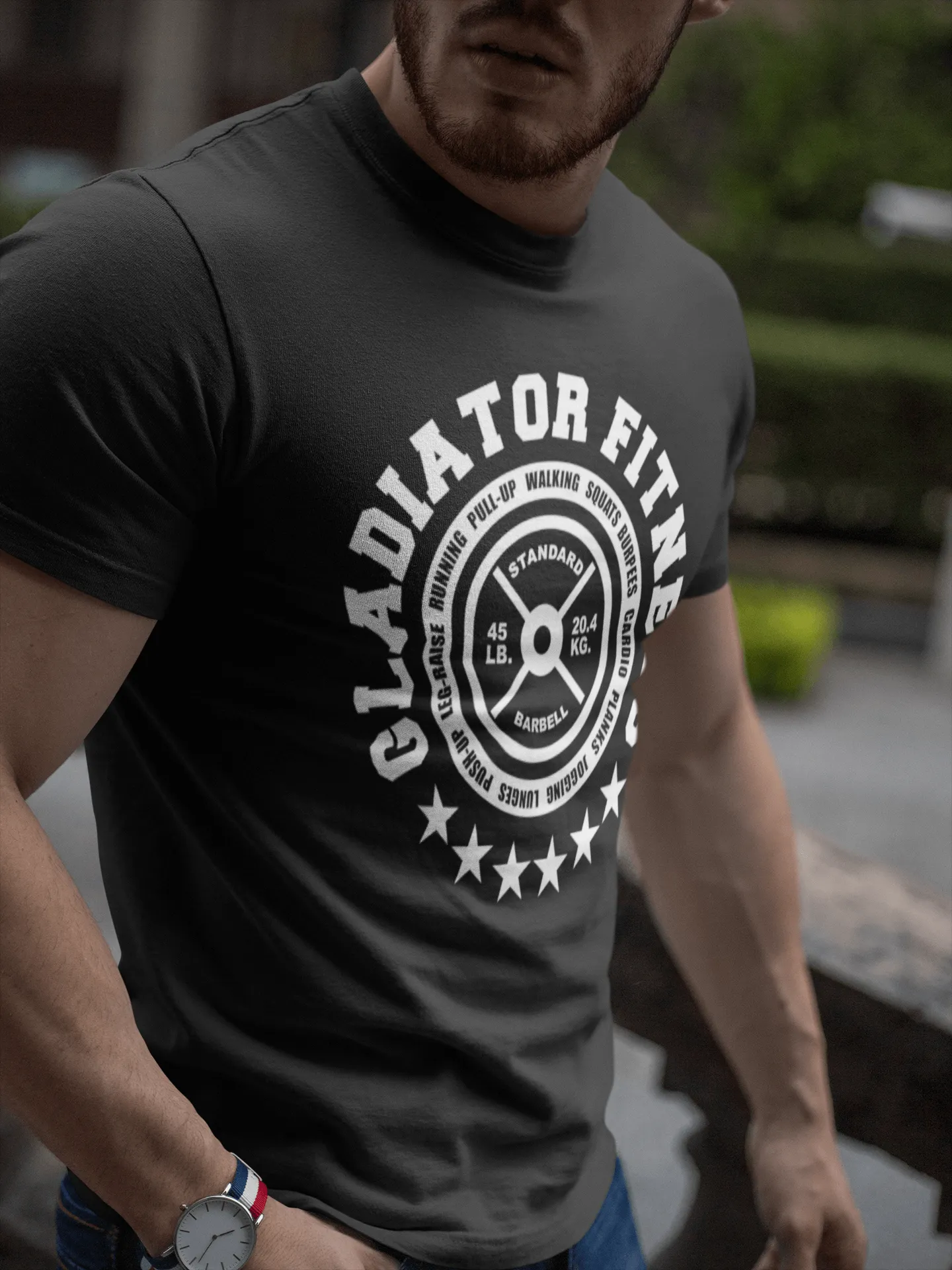 General Gym Workout Tee- Gladiator Fitness Everyday Tee  Workout fitness