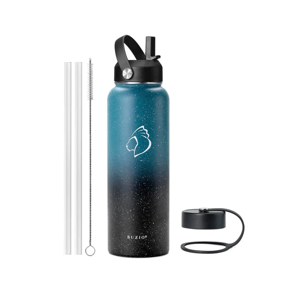 Insulated Water Bottles with 2 Lids | 40oz