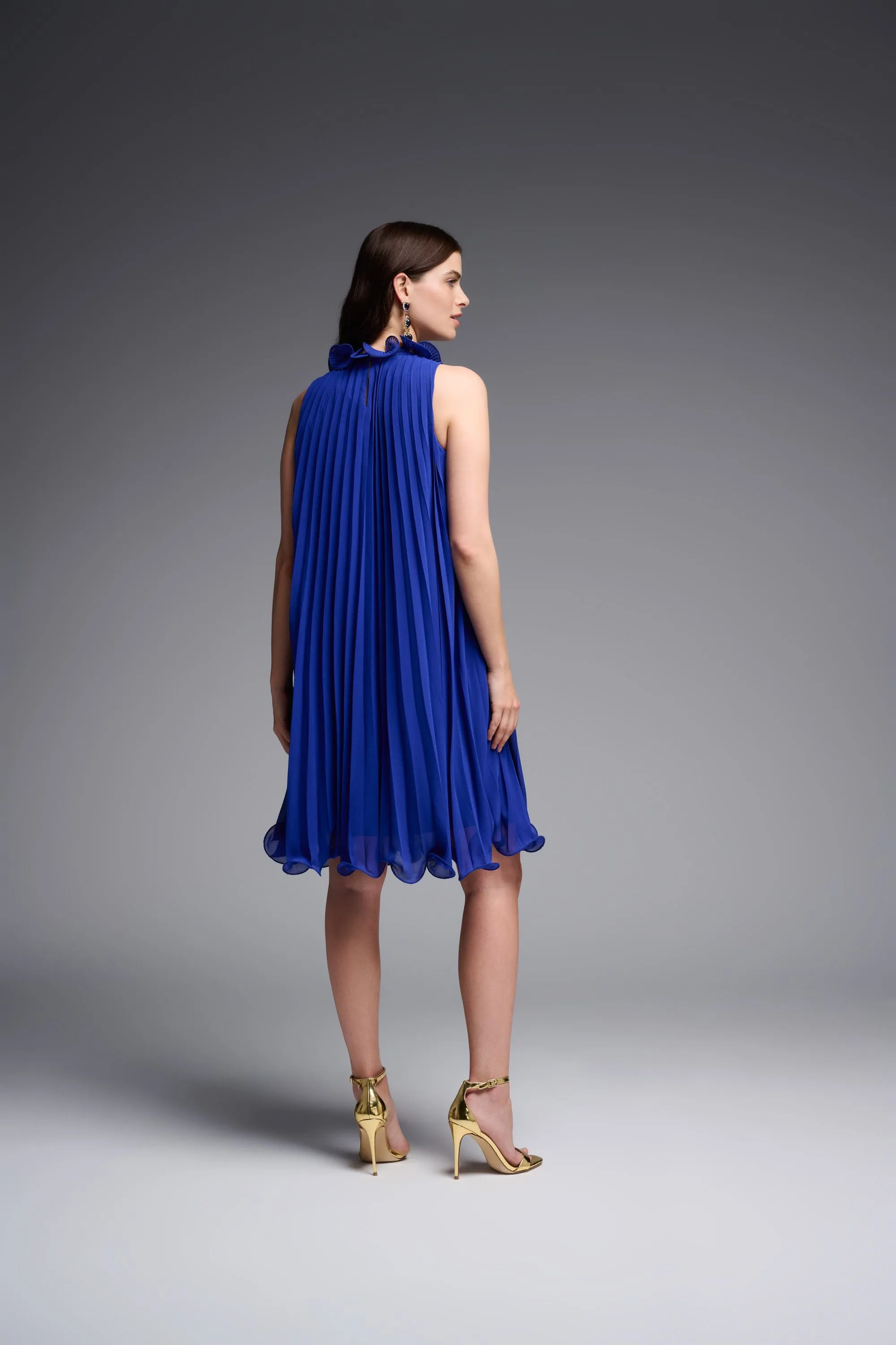 Joseph Ribkoff Pleat Chiffon Dress - 231730