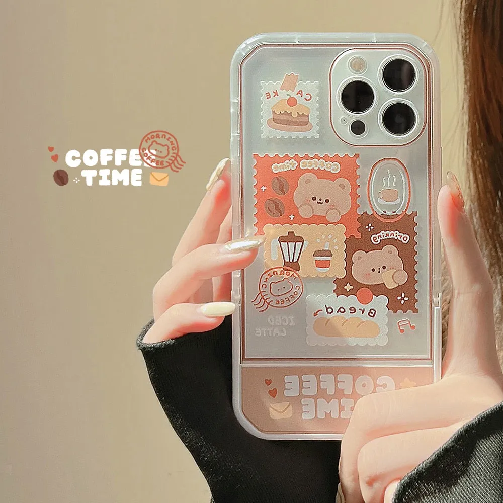 Kawaii Retro Stamp Art iPhone Case