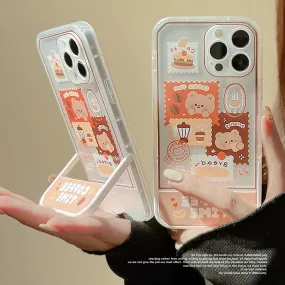 Kawaii Retro Stamp Art iPhone Case