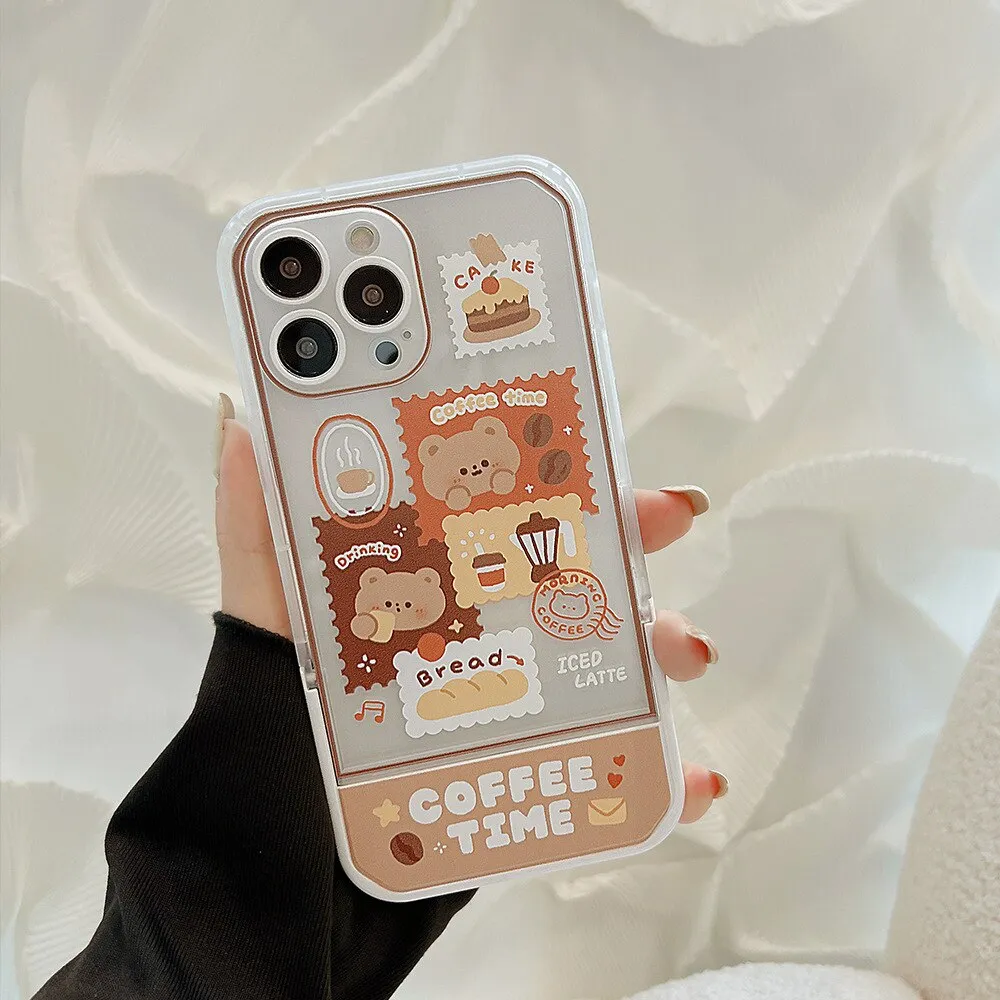 Kawaii Retro Stamp Art iPhone Case