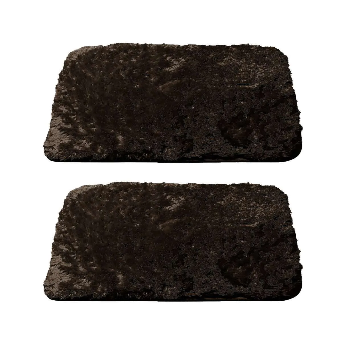 Lakeview Luxury Fuzzy Bath Rugs