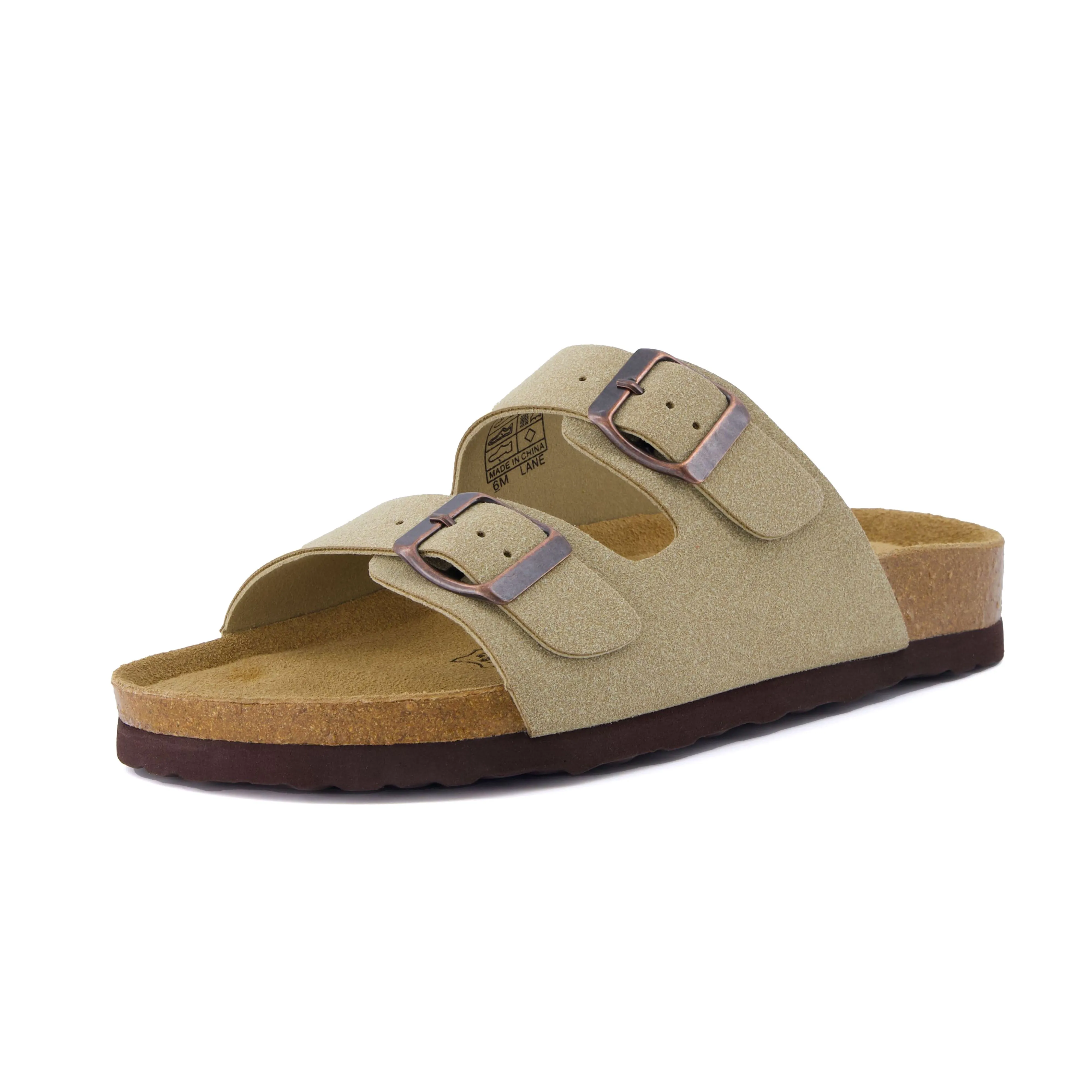 Lane Cork Footbed Sandal Suedes