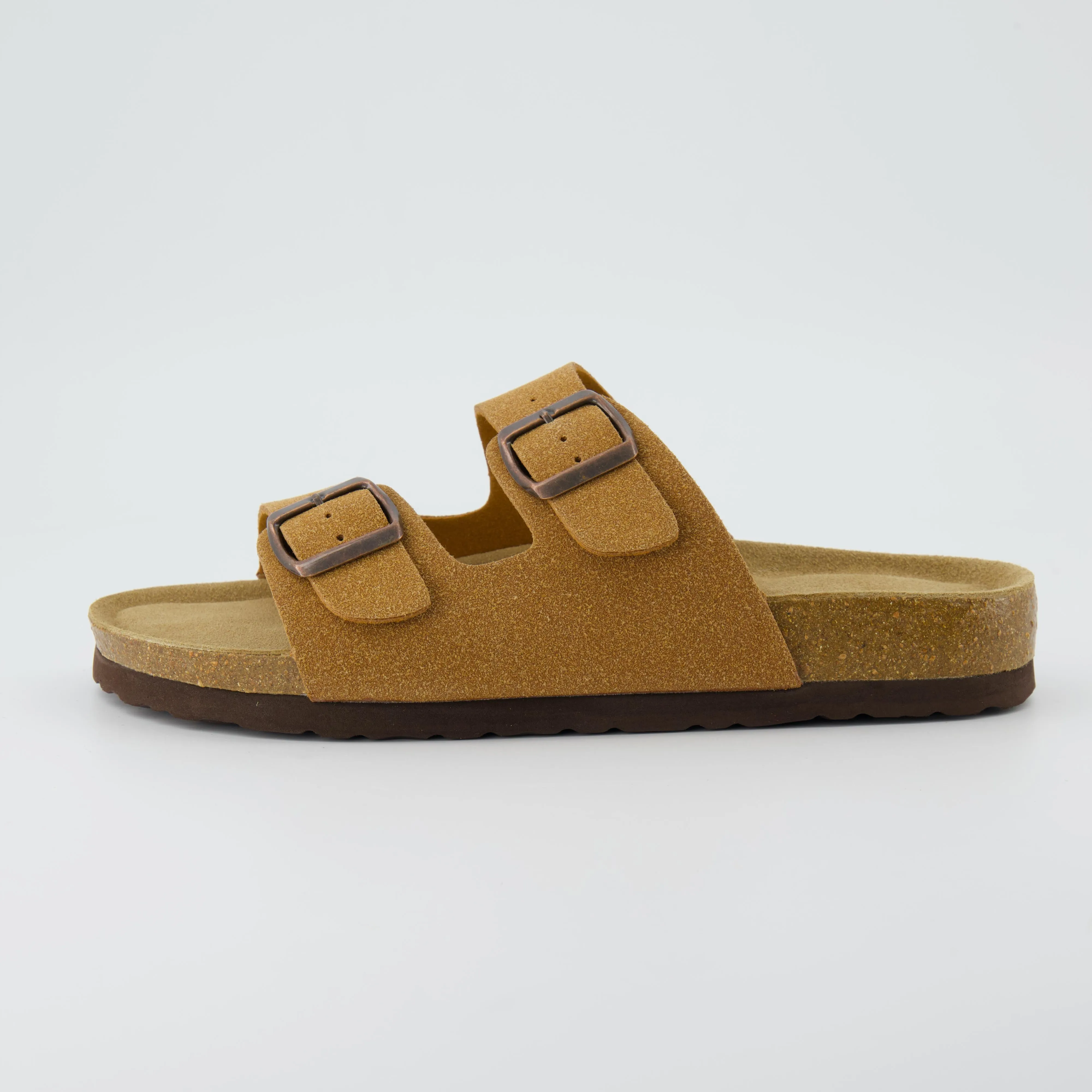 Lane Cork Footbed Sandal Suedes