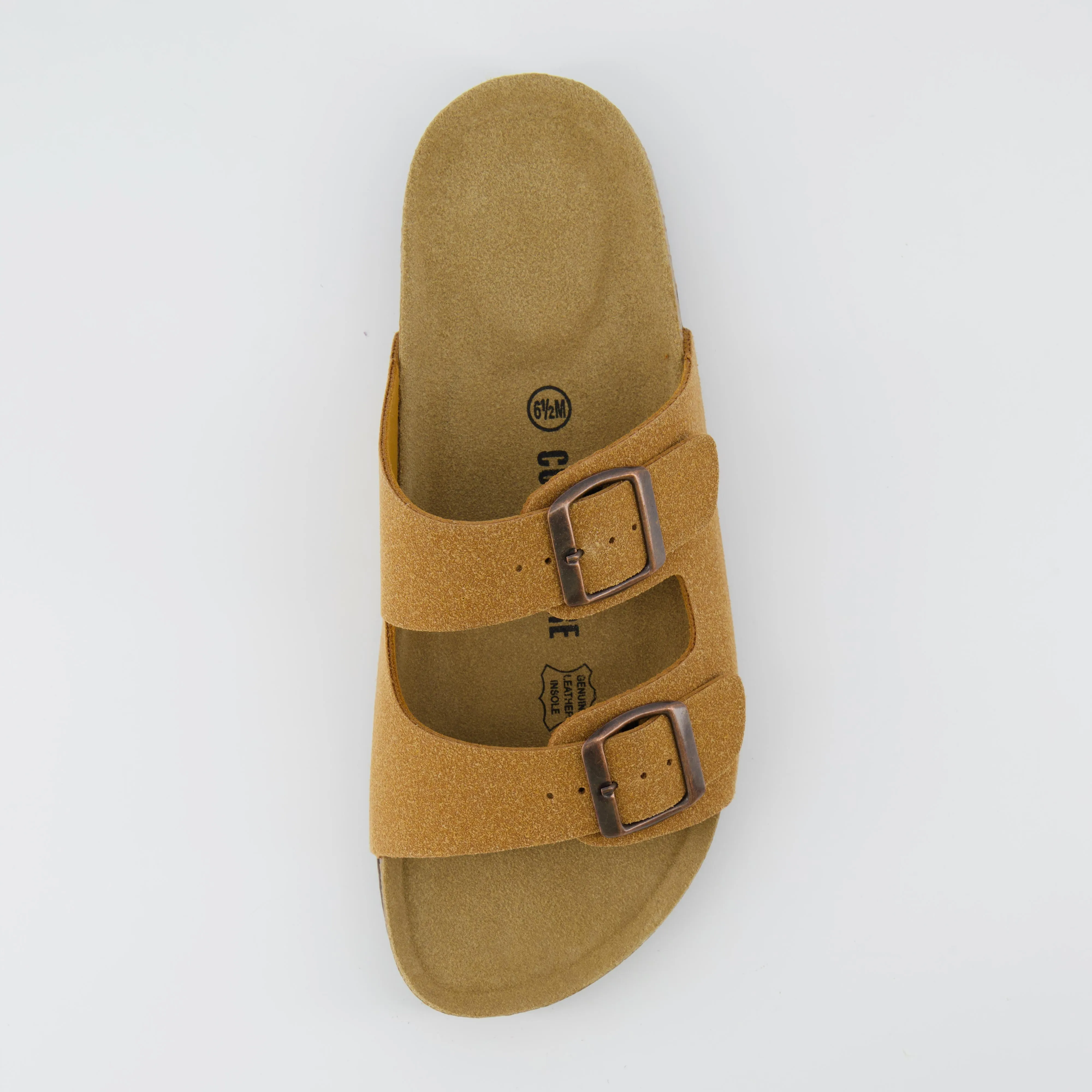 Lane Cork Footbed Sandal Suedes