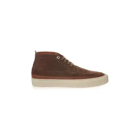 Lardini Elegant Suede Sneakers in Rich Brown