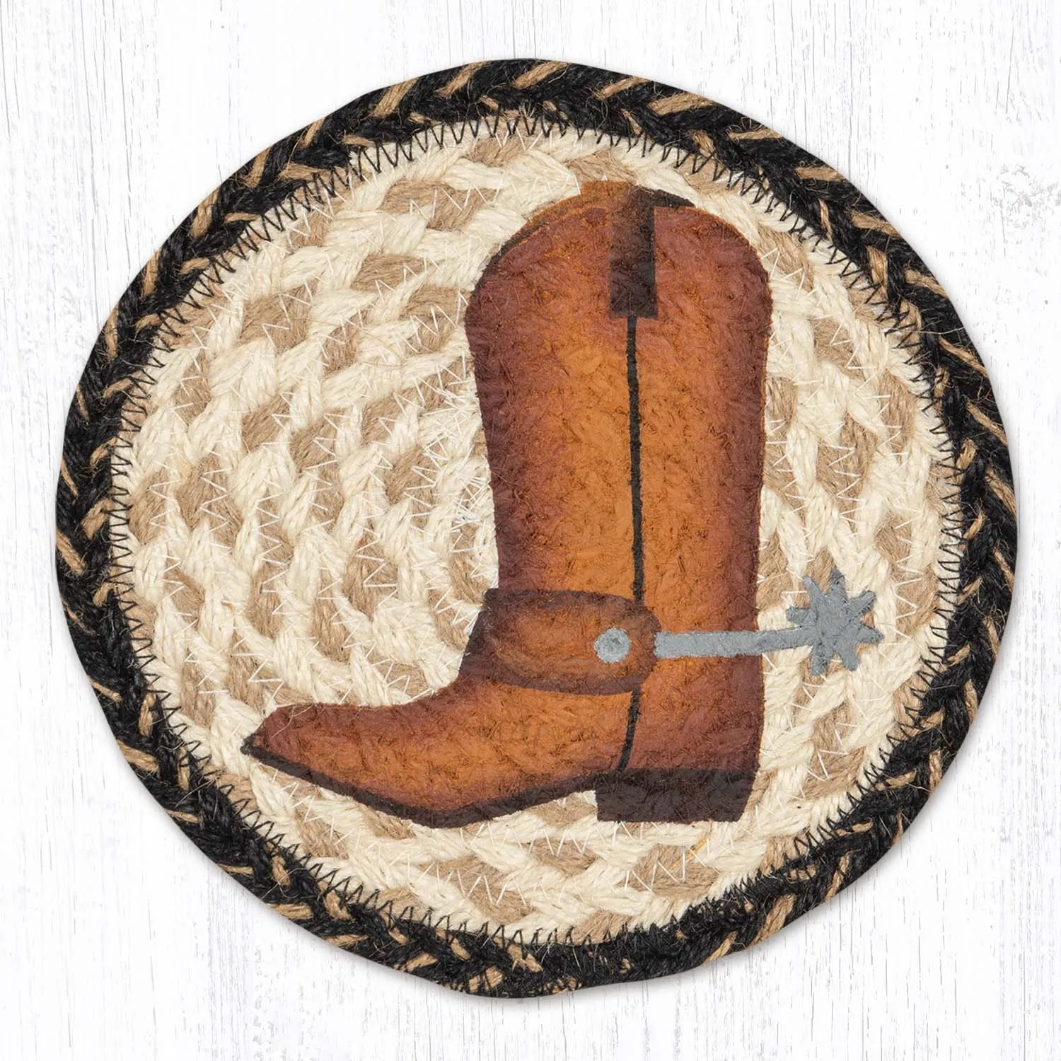 LC-9-093 Cowboy Boot 7" Trivet