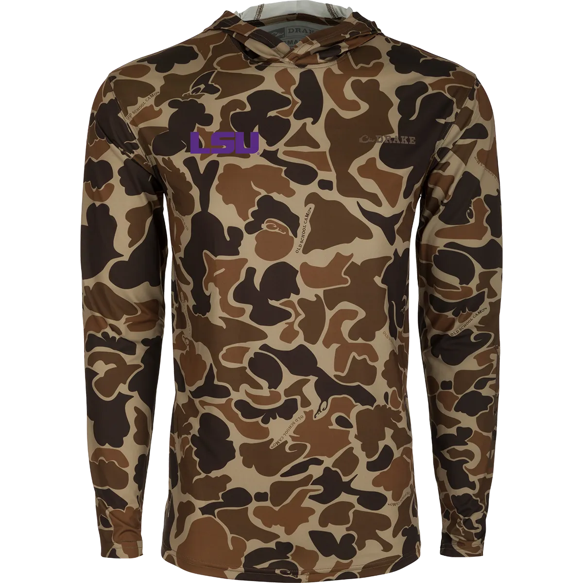 LSU Performance Long Sleeve Camo Hoodie