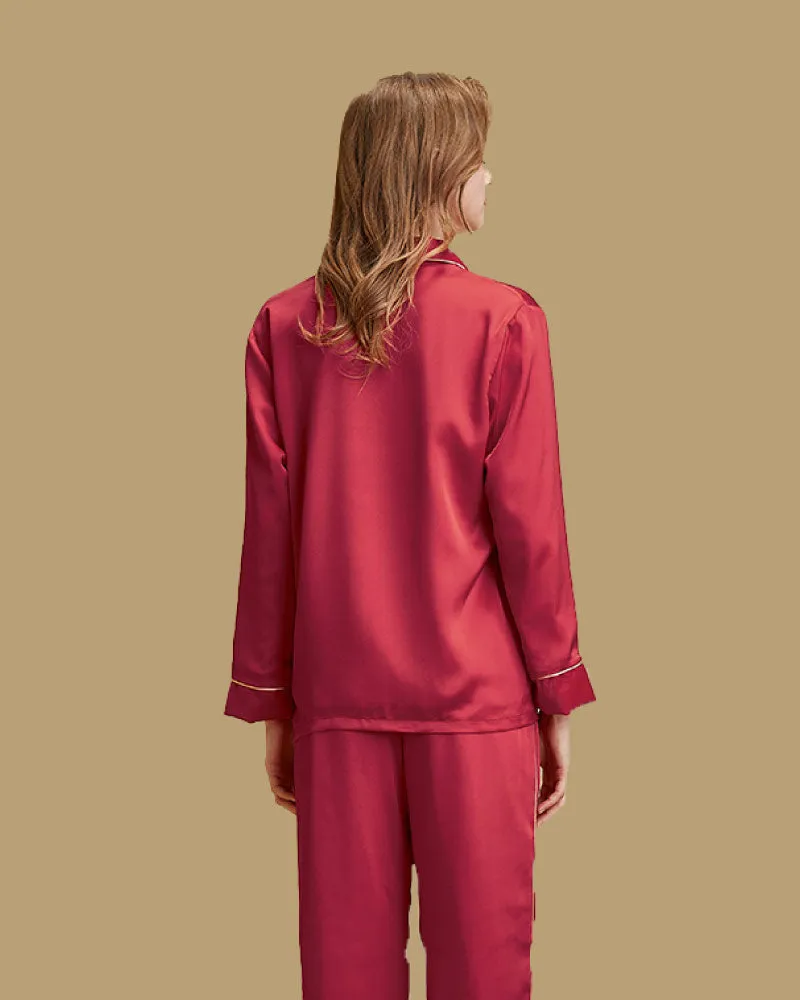 Luxury French-Style Double-Row Buttons Velvet Pajama