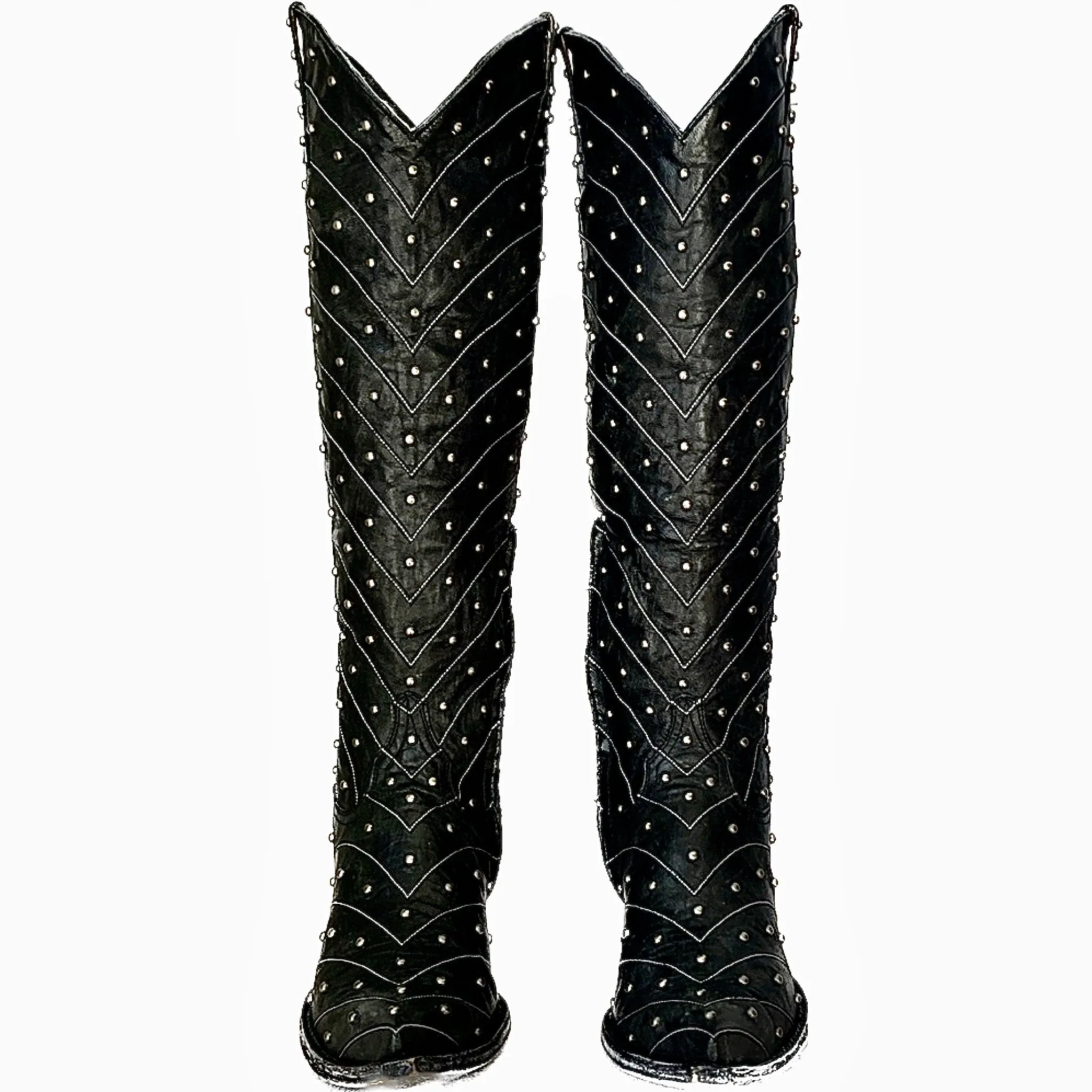 OLD GRINGO HOSIFOOKAMI Studded Riveted Tall Knee High Cowgirl Western Boots