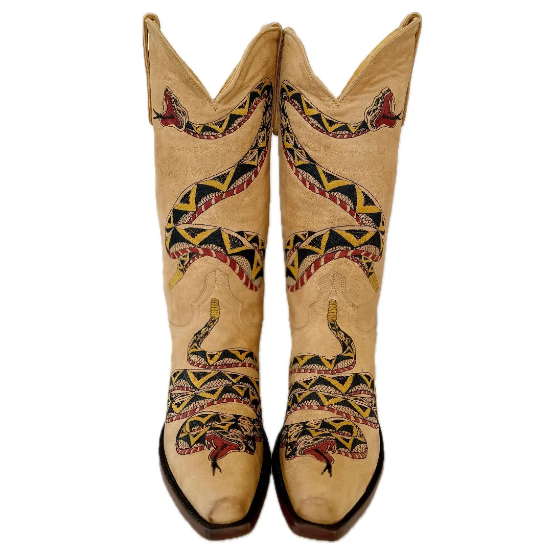 OLD GRINGO Tattoo Snake M286-1 Black Red Women’s Cowboy Boots