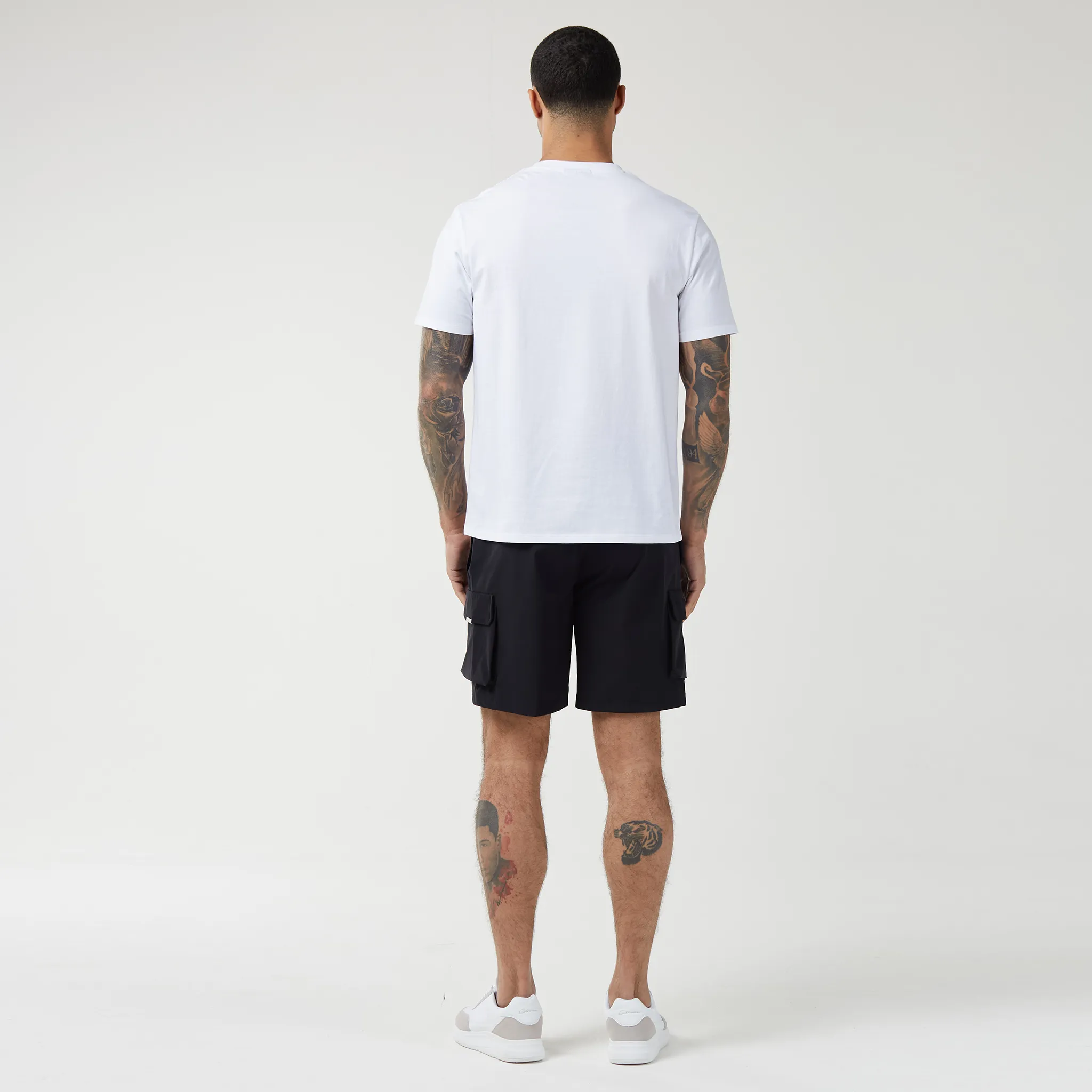 Premium Tech Cargo Short | Black